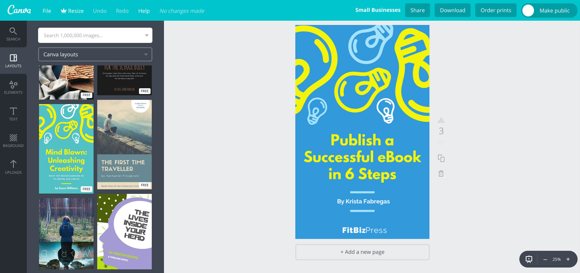 how to make an ebook in canva